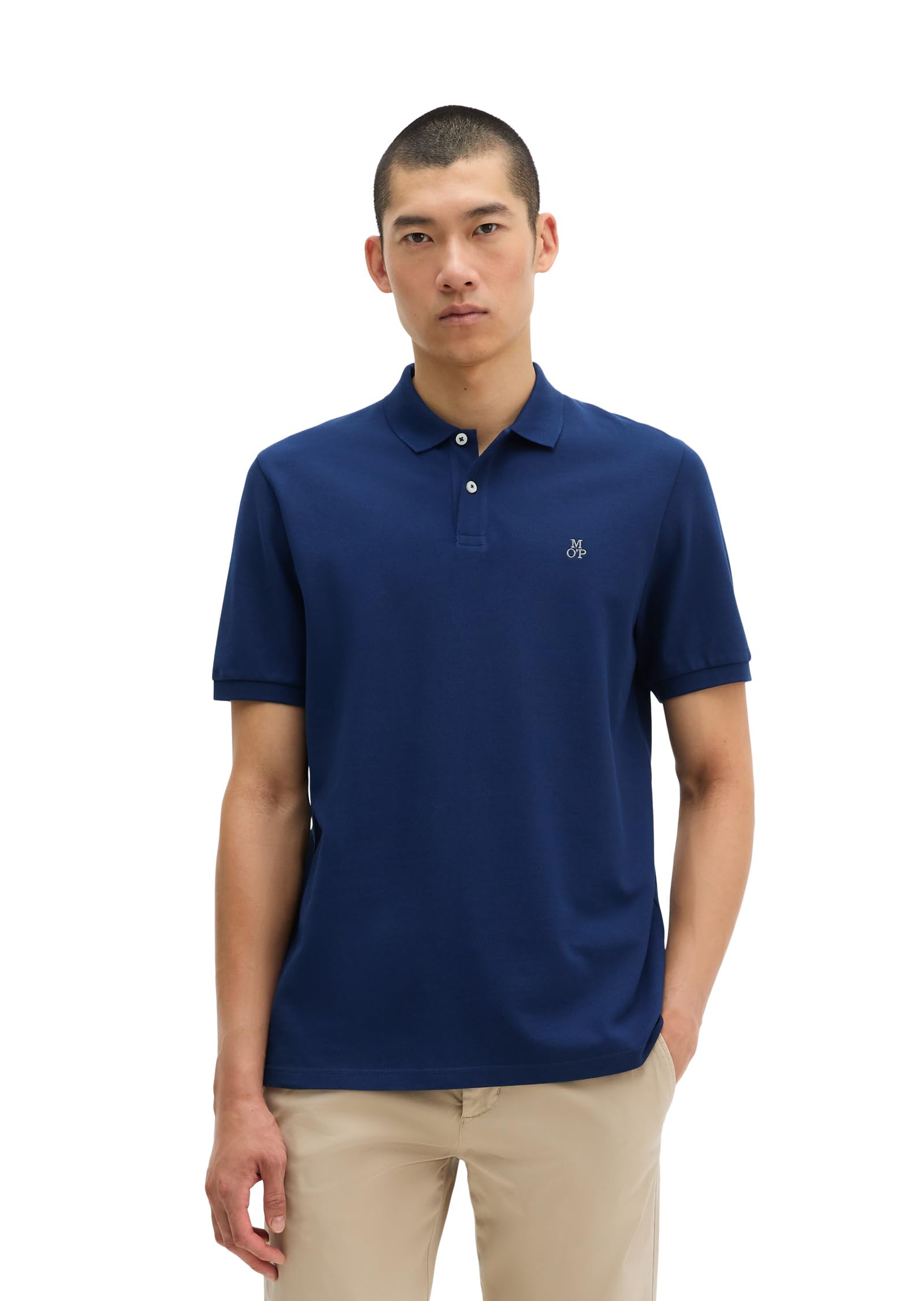 Marc O'Polo Herren Kurzarm-Poloshirt aus Bio-Baumwolle Regular Fit