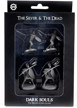 Steamforged Games Dark Souls The Role Playing Game The Silver & The Dead Miniatures & Stat Cards