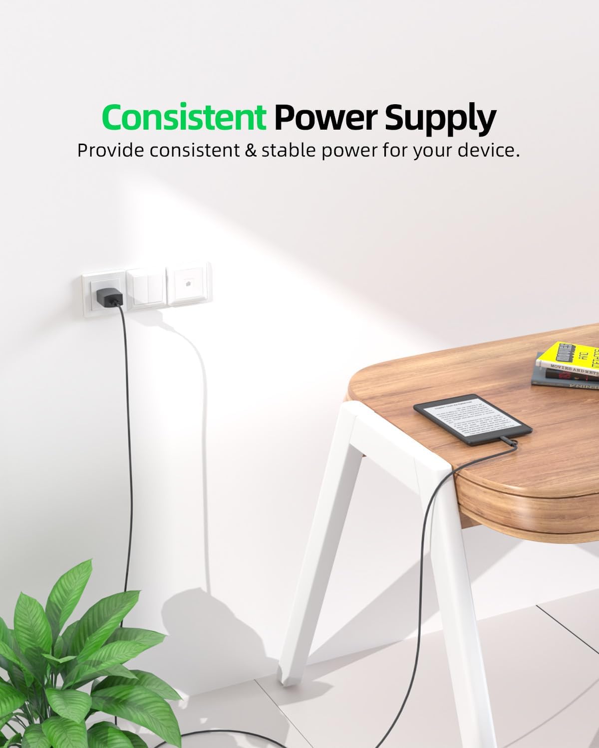 Superer Micro USB & USB-C Charger Fit for Amazon Old & New Kindle Fire Tablets (HD/HDX/Plus/Kids/Max), Kindle Paperwhite & Oasis E-Reader, Echo dot Rapid UL Listed Power Cord Charging Cable