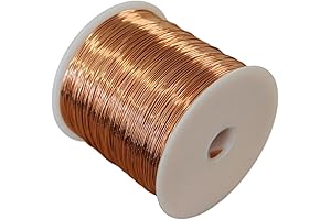 Solid Uncoated Bare Copper Wire: 99.9% Pure, 10 Oz (24 Ga - 544 Ft Spool)