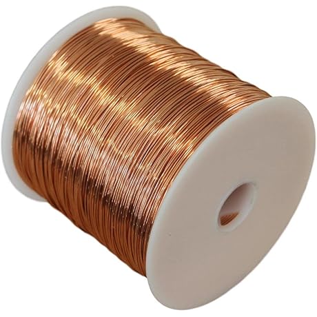 Solid Uncoated Bare Copper Wire: 99.9% Pure, 10 Oz (24 Ga - 544 Ft Spool)