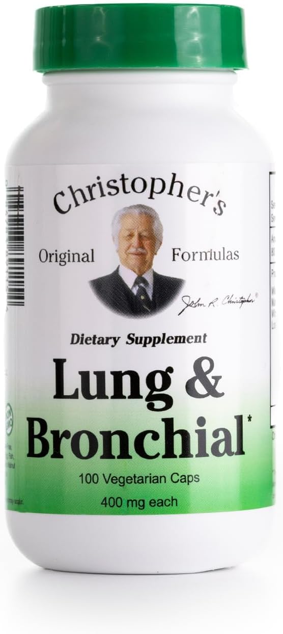 Lung & Bronchial Formula - Lung Cleanse for Smokers - Supports Respiratory System with Synergistic Blend of Herbs