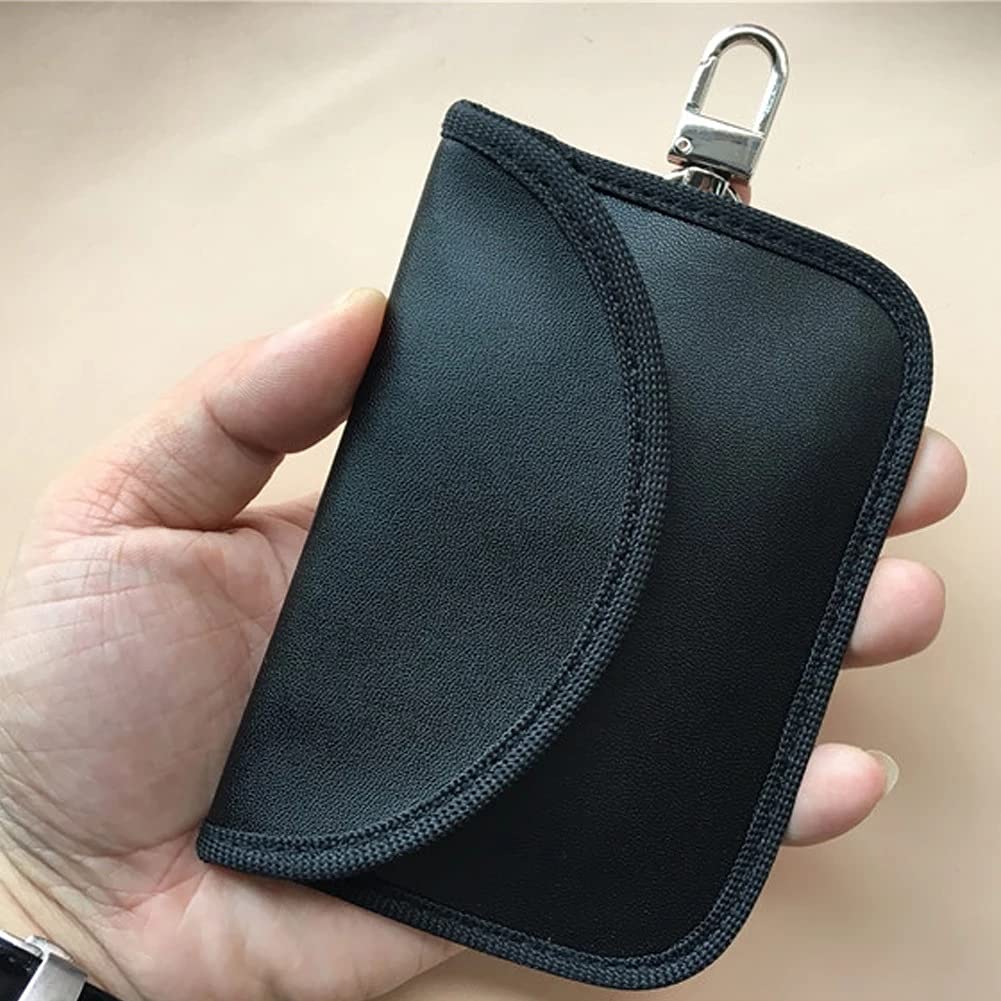 MyrRhe Borsa antifurto per Chiavi Auto con Accesso Senza Chiave - Custodia Portatile per schermatura del Segnale per Chiavi - Custodia sicura per Blocco del Segnale per Protezione Chiavi