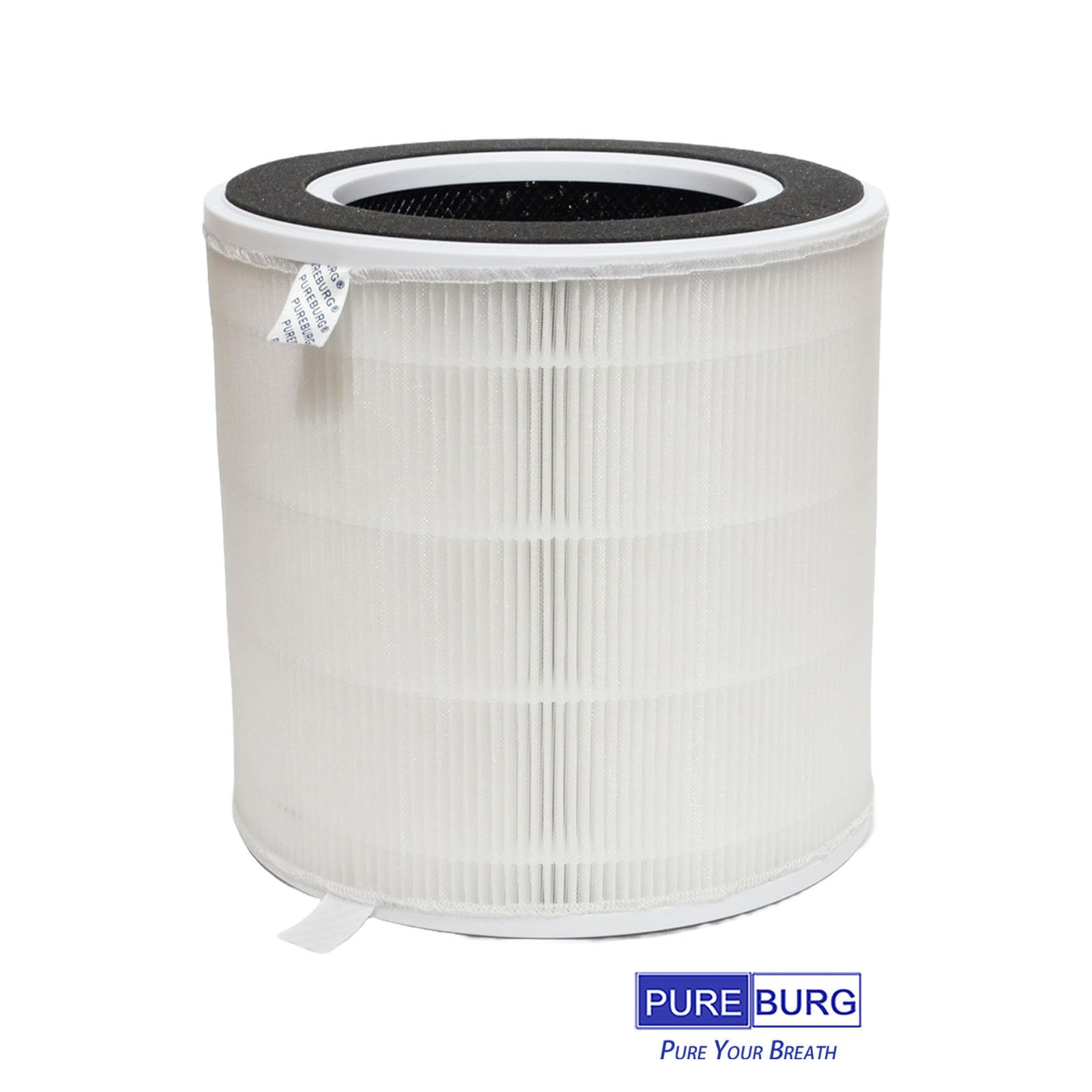 PUREBURG Filtri di ricambio compatibili con purificatore d'aria SwitchBot, 2 pezzi, H13 HEPA carbone attivo, filtrazione a 3 stadi, filtro per animali domestici, purificazione dell'aria, polvere e