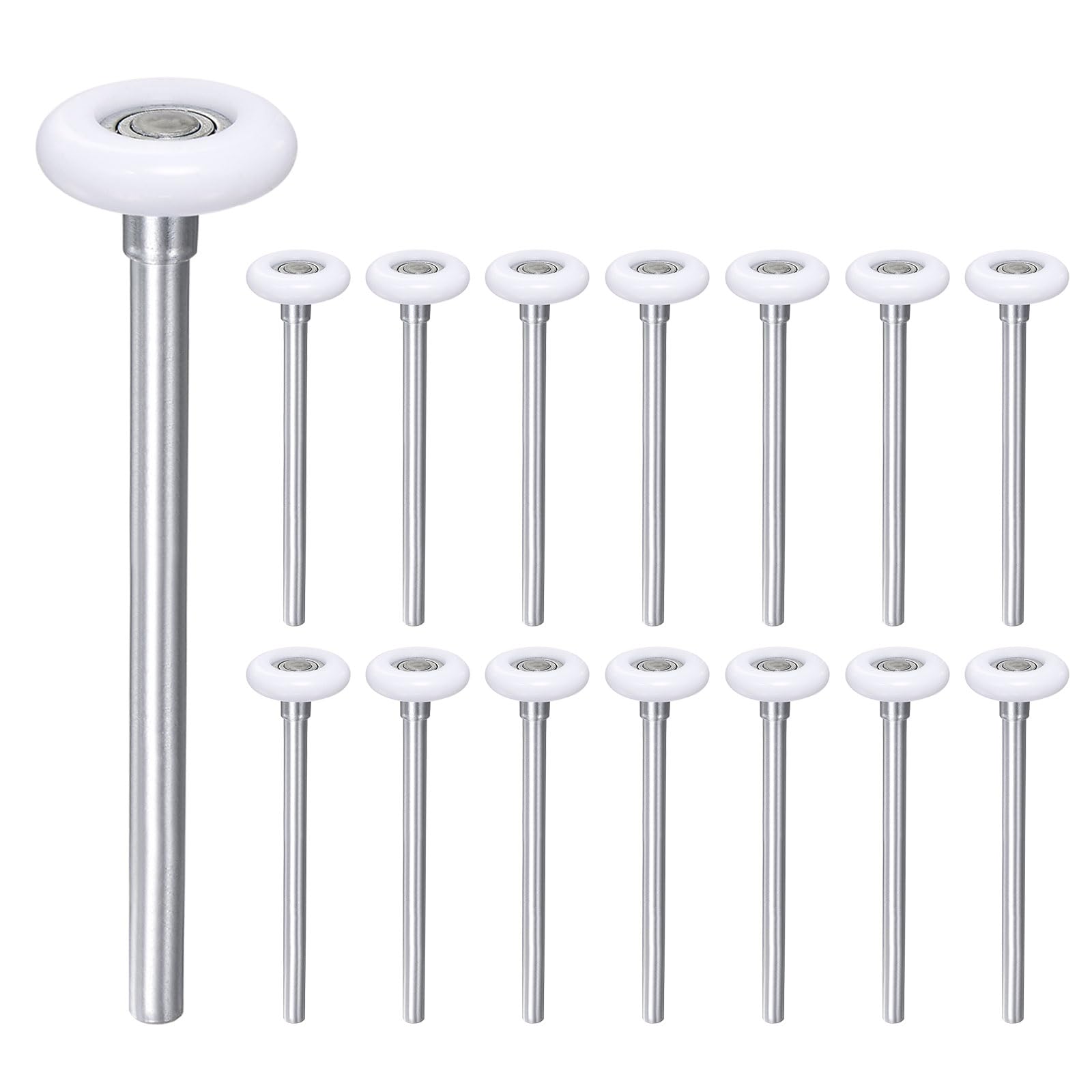 Rodillos de nailon blanco de 1.8 pulgadas para riel de garaje