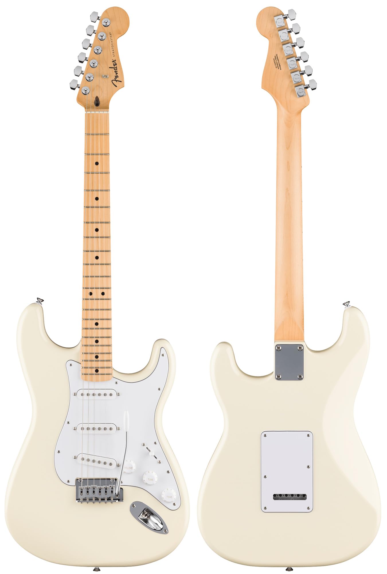 Amazon.com: Fender Standard Stratocaster - Olympic White Bundle