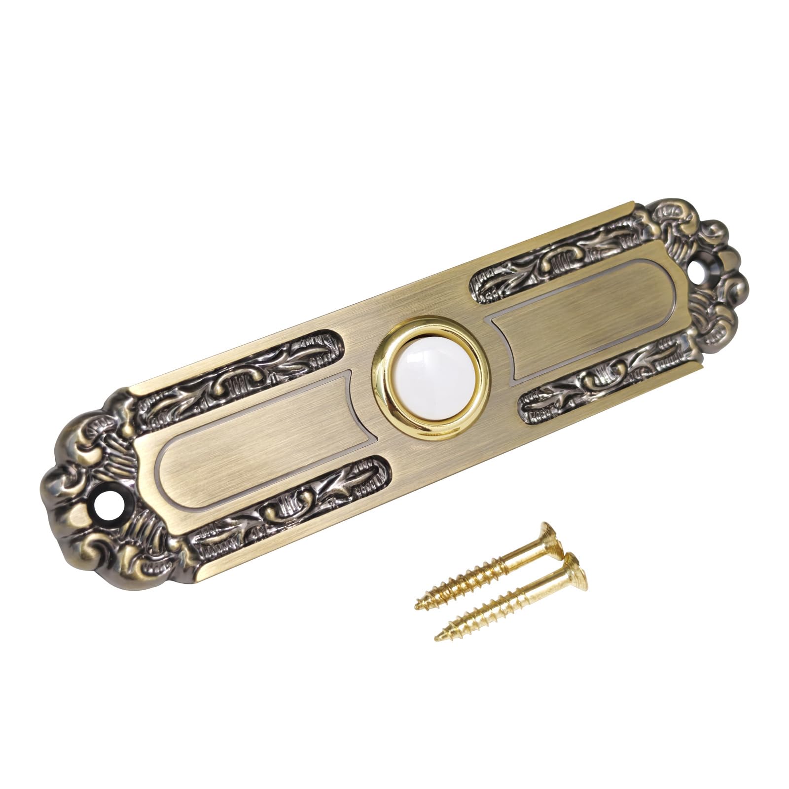 Antique Bronze Doorbell Switches for Traditional Modern Homes Metal Construction Temperature Resistant Antique Brasses Doorbells