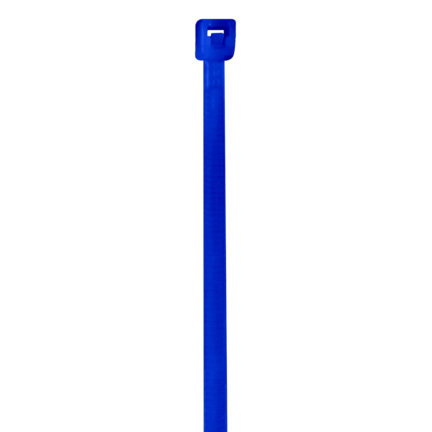 Partners Brand PCT422D Colored Cable Ties, 18#, 4", Blue (Pack of 1000)