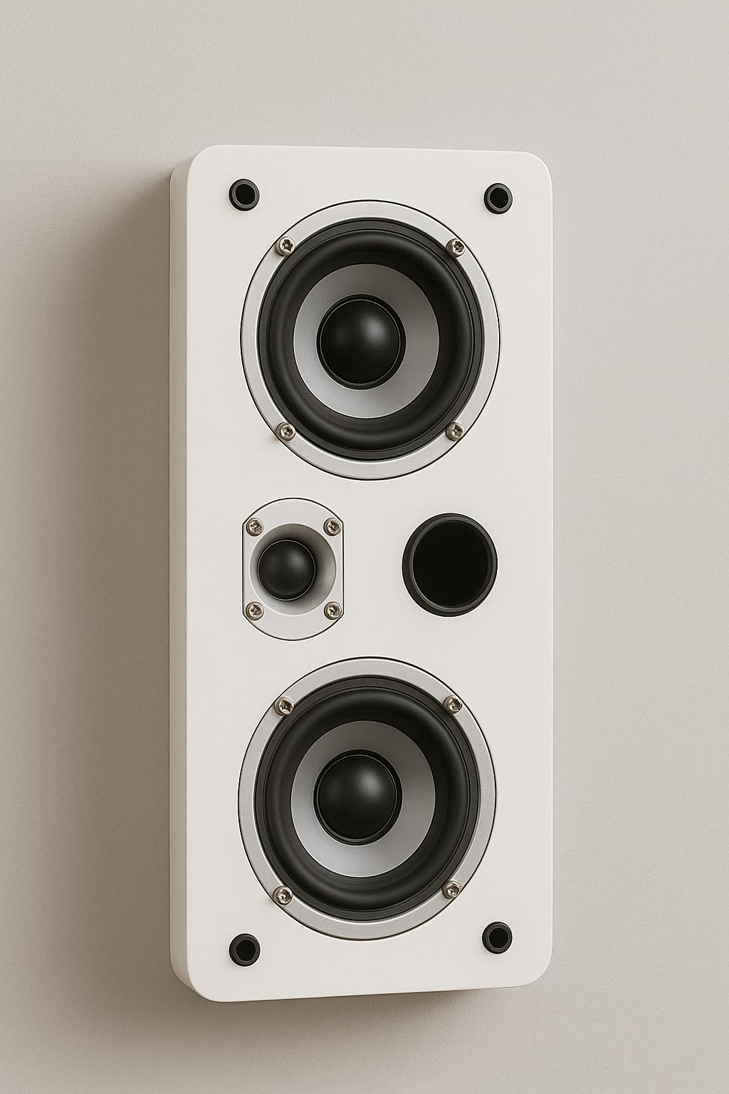 Dynavoice Magic LCR-4 Blanc – Enceintes Passives 2 Voies pour Dolby Atmos & Home Cinéma (Paire), 2×4” + Tweeter 1”, Bass Reflex Frontal, Montage Mur ou Plafond, Blanc Mat