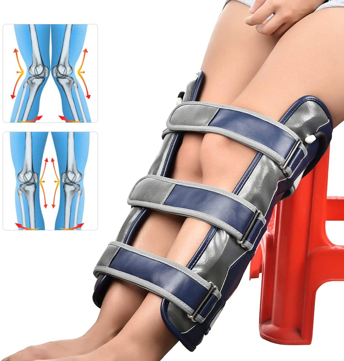 Amazon | O/X 脚矯正ベルト、インフレータブルエアポンプ付き、調節