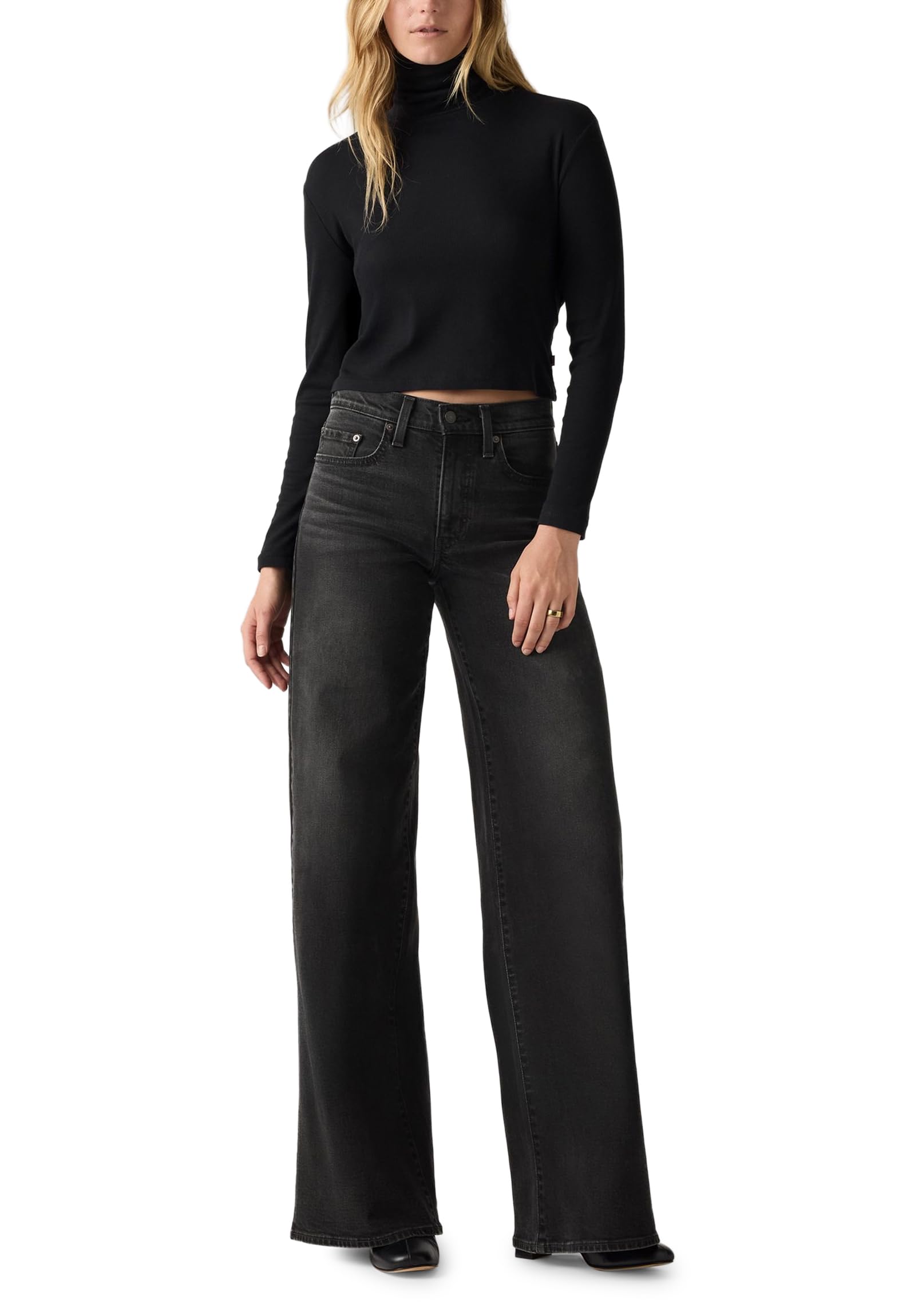 Levi's 728 HR Wide Leg Jeans: Estilo y Comodidad para Mujer