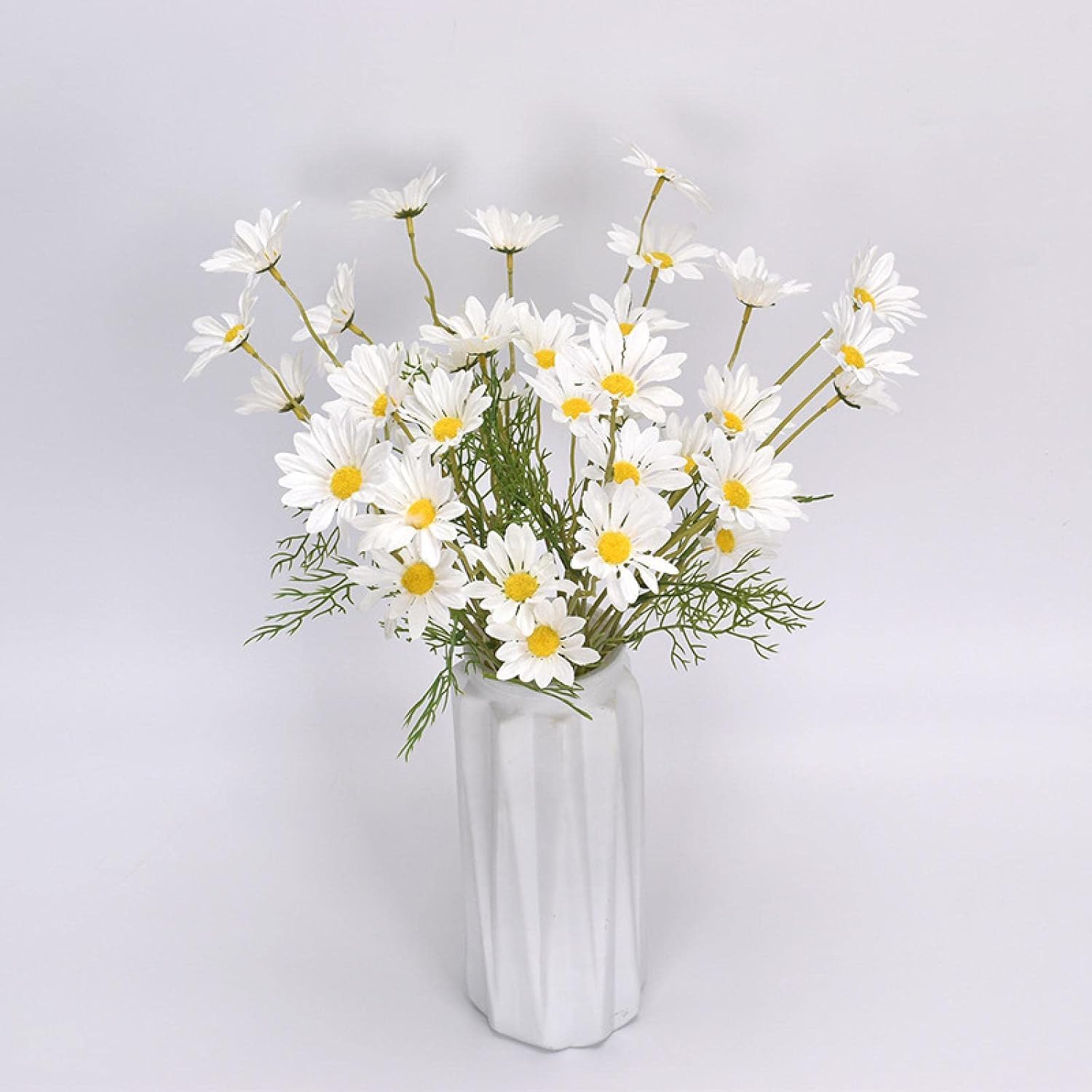 YATUOPNG Artificial Plant In Pot-Simulation Of Daisy Home Wedding Photography Props Decoration Flowers Lightpurple(White)