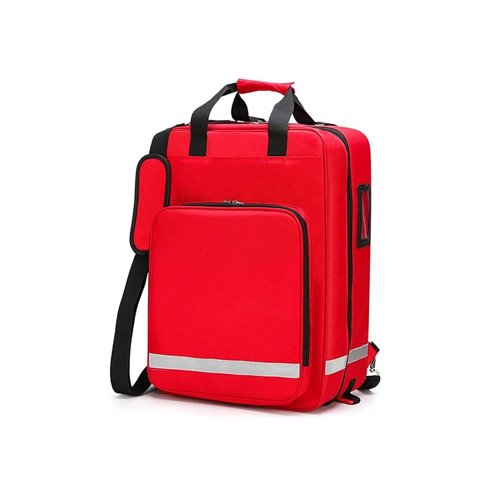 Borsa del primo soccorritore Zaino per traumi vuoto, borsa zaino medico di primo soccorso di grande capacità, con carrello staccabile, per escursioni all'aperto, zaino in spalla, campeggio, viaggio