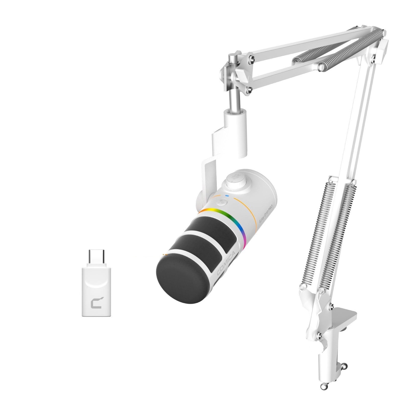 EJoy D10 PRO RGBダイナミックマイク ホワイト Amazon.co.jp: COMICA