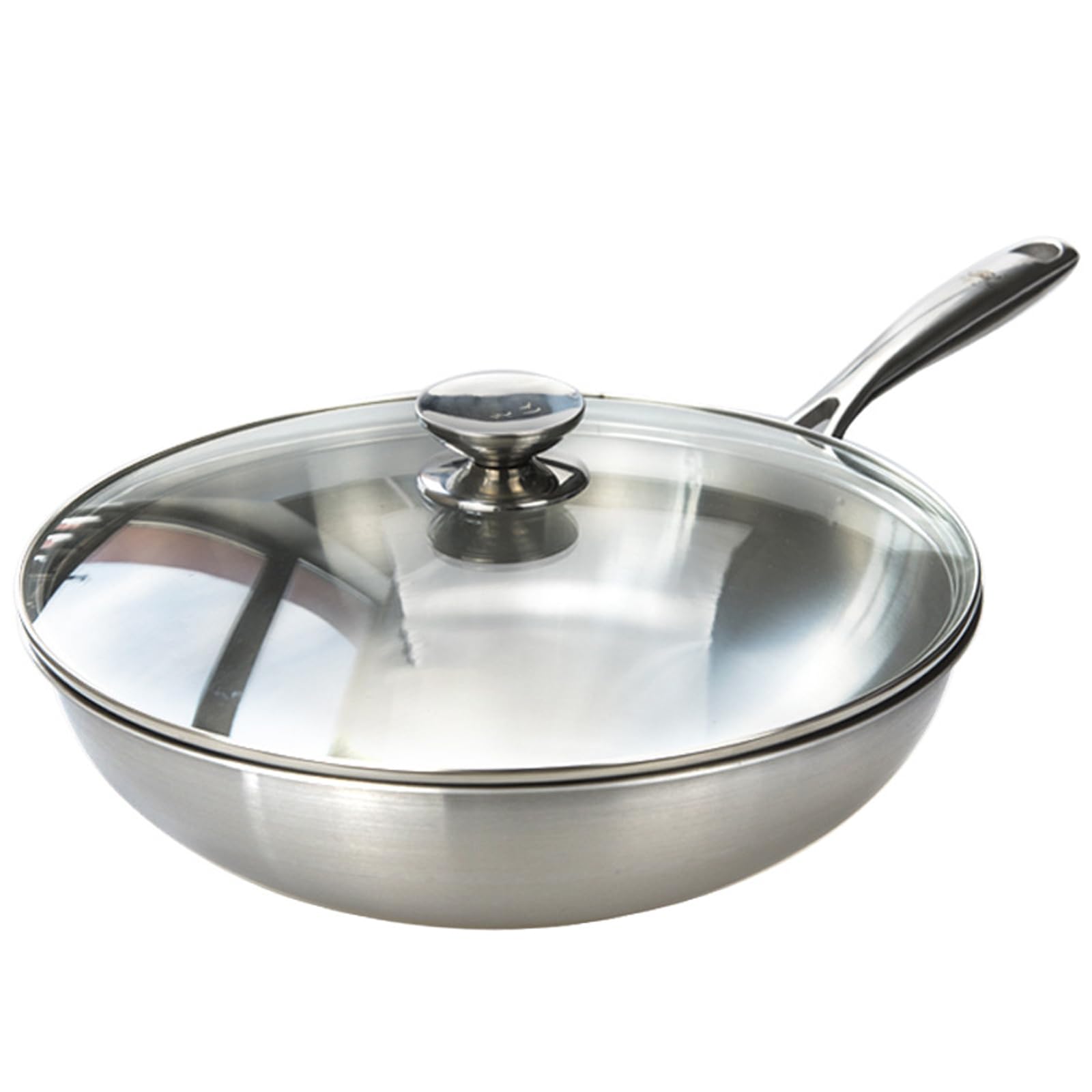 Amazon | 丸底チタン鍋、純チタン中華鍋、家庭用中華鍋、コーティング