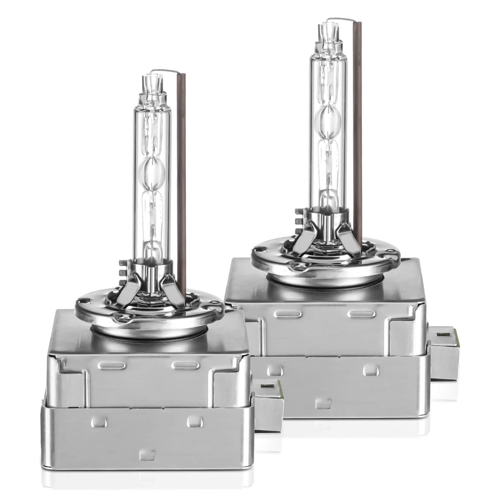 D3S Xenon Scheinwerfer lampe mit StVZO Zulassung - Anti-UV Frontscheinwerfer - 35W 6000K Reines Weiß Xenon Birne - 2er Pack