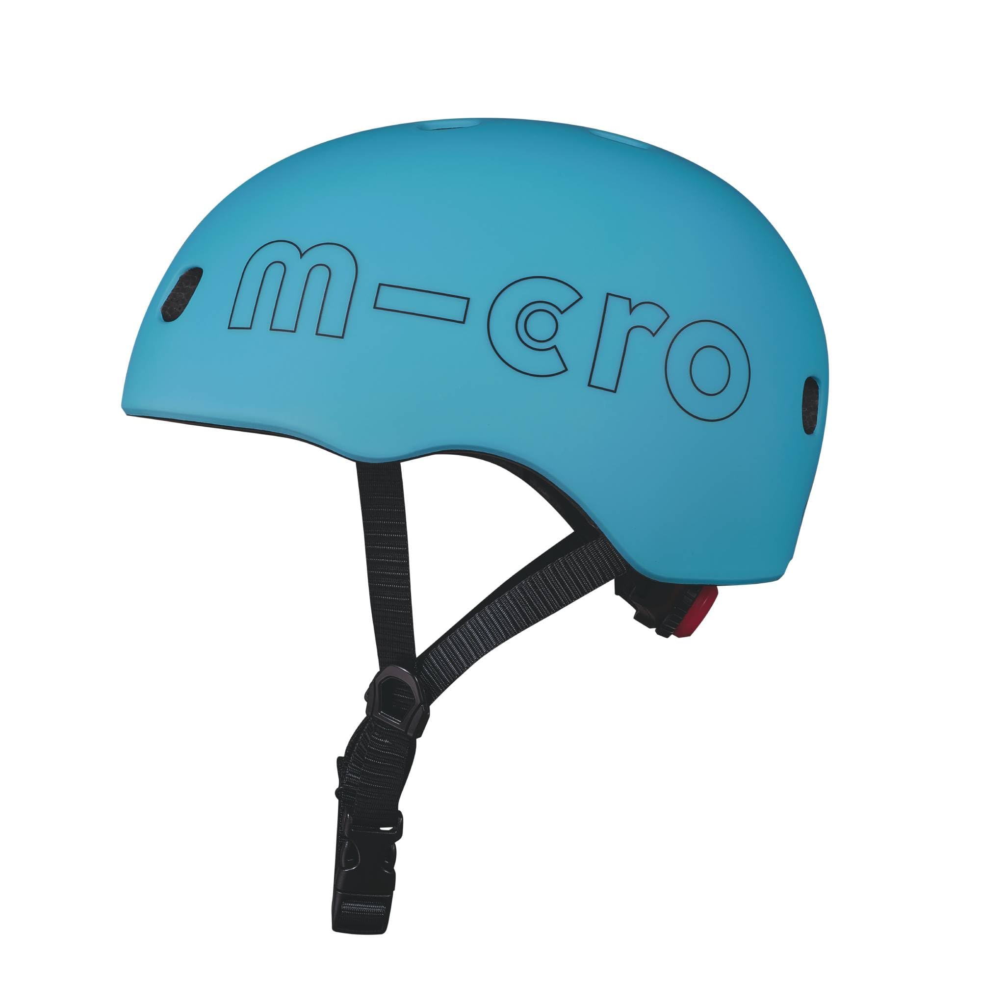 Micro® | Casco Infantil para Patinete o Bicicleta | Luz Trasera de Seguridad 3 Posiciones | Ultraligero 250 Gramos | Cierre Magnético | Niños y Niñas