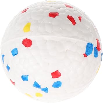 ORFOFE Pet Teeth Grinding Durable Dog Teething Ball for Indoor Multicolored Reduce Boredom and Destructive Behavior