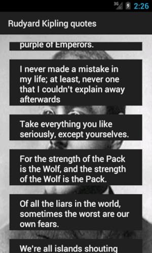 Rudyard Kipling quotes