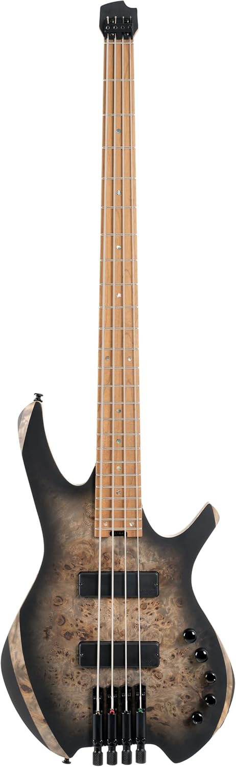 Cort SPACE4SDB Artisan Series Space 4 Bass Guitar, Star Dust Black