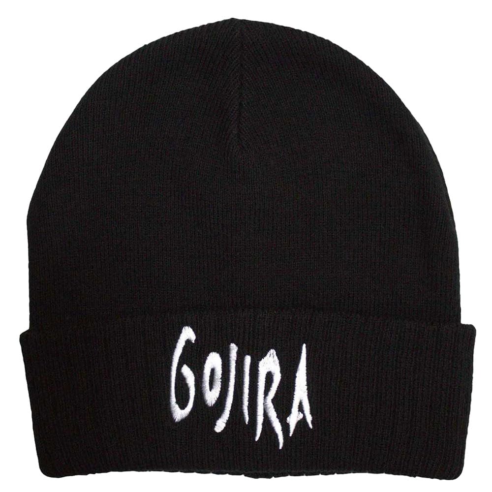 Rock Off officially licensed products Gojira Band Logo Beanie Hat Size One Size Black