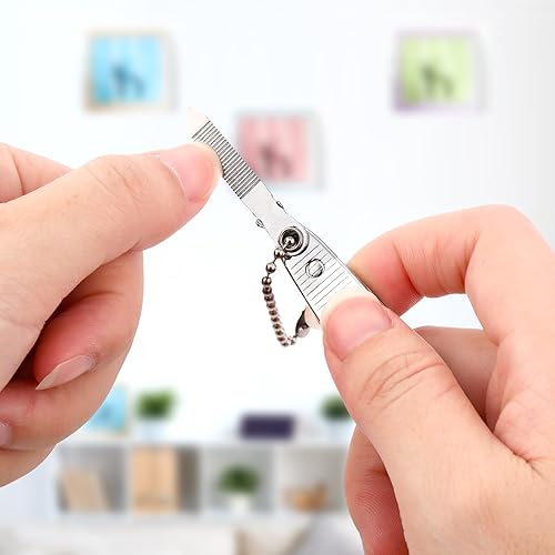 Miniatura 5 de Cortaúñas de 28 piezas de uñas de acero inoxidable grueso a granel, cortaúñas de punta de acero inoxidable, juego de cortaúñas portátil resistente