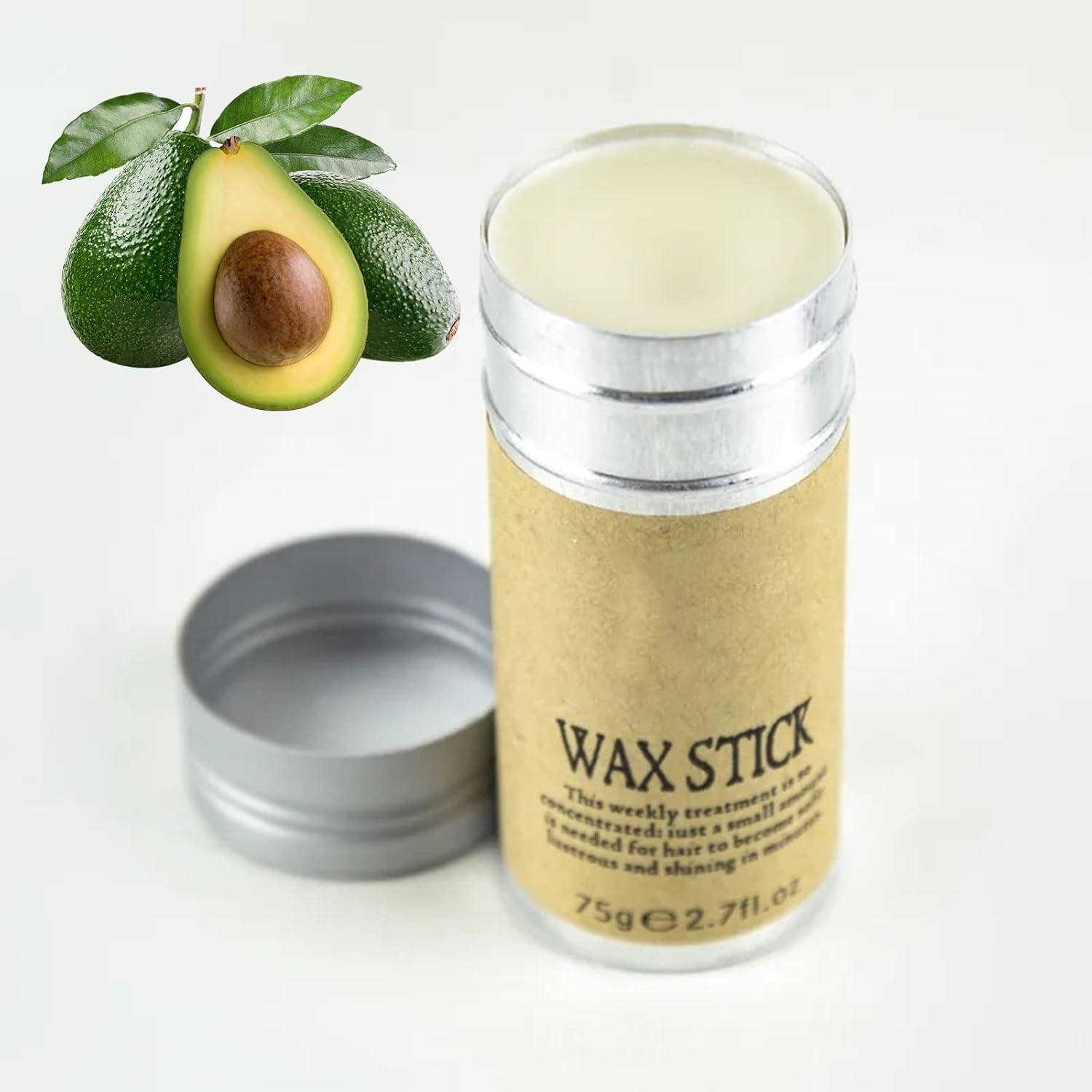 Haarwax-stick, waxstick voor haar, waxstaaf voor haar, haarfinishing cream stick voor styling, hydraterende wax voor dames en heren