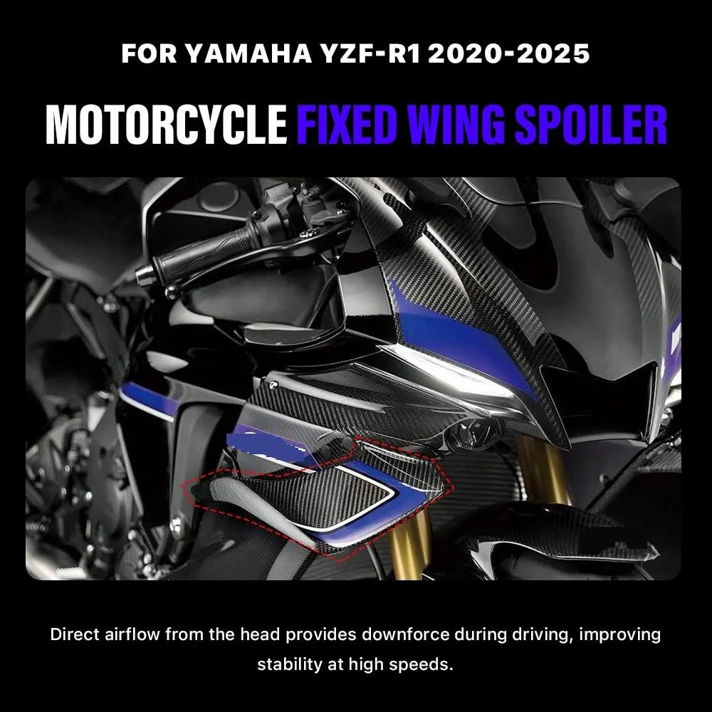 Wingletów Motocyklowych Do YZF R1 R1M 2020-2025 Aerodynamiczne Winglety Motocykla