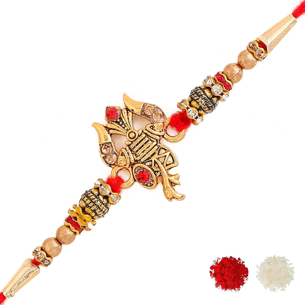 VOYLLA Ethnic Rakhi For Men (red)