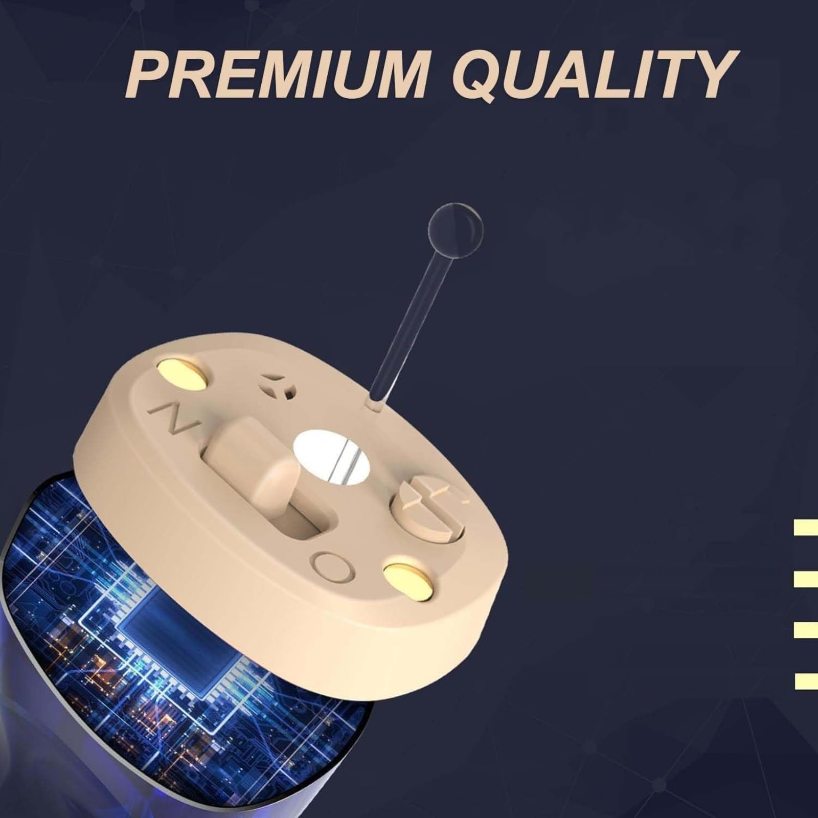 Generico Recargable para personas mayores - Pareja personal digital (CIC) PSAP Intraauricular de sonido superior, reducción inteligente del sonido, visualización de potencia