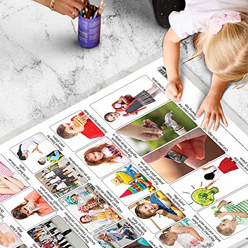 Image of GO WOO Combo of 2 Alphabet and Good Habits Educational Posters for Preschool Kids Classroom Study | Learning- Charts for Kids Learning (20 inchX30 inch Inches)