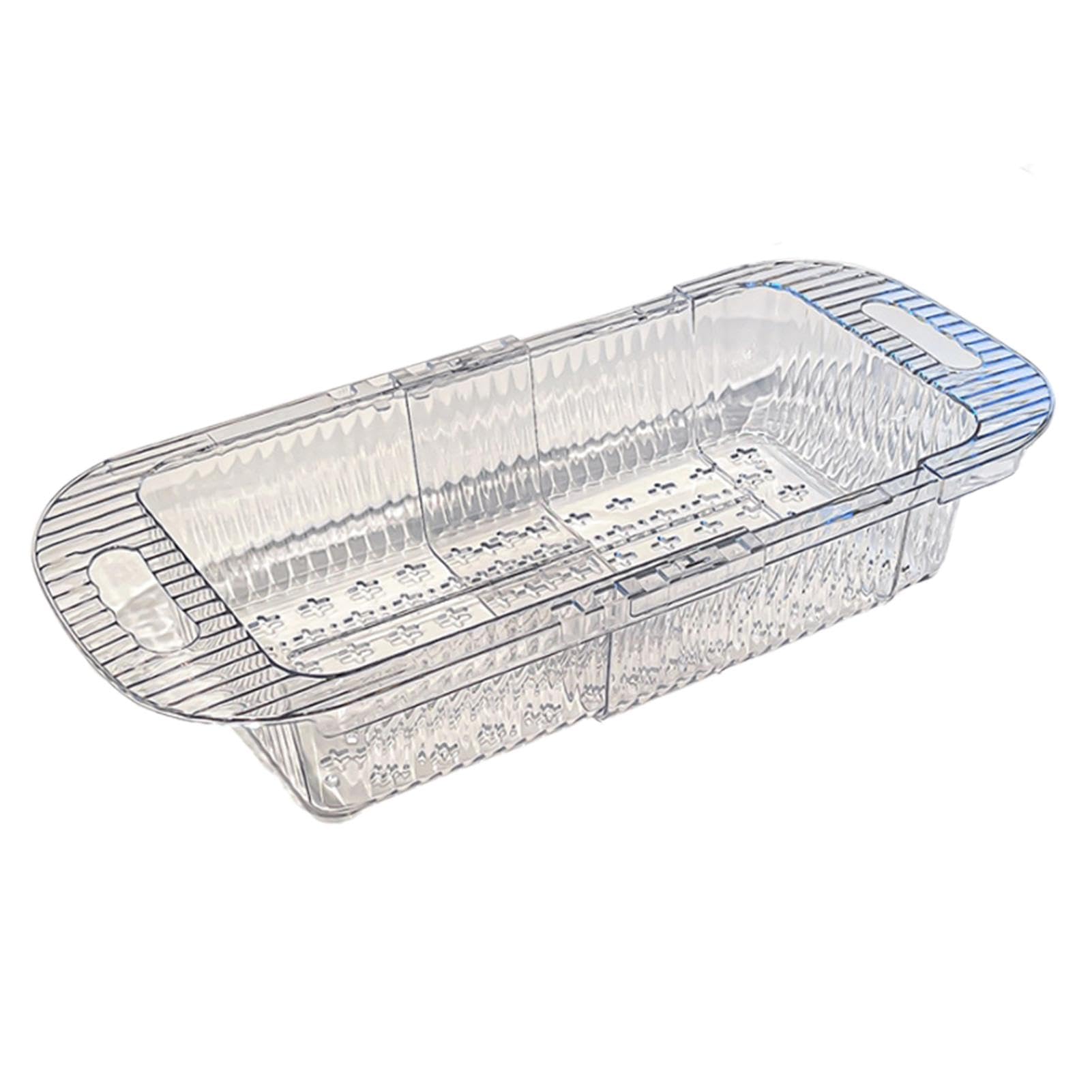 Passoires D'évier Extensibles - Lot De 2 (noir Et Gris), Pour égoutter Pâtes, Légumes, Vaisselle, Adaptables à Différentes Largeurs