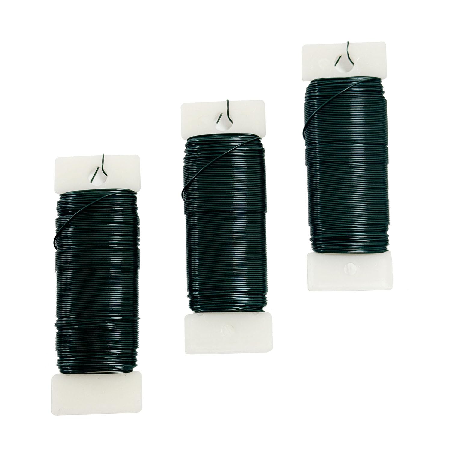 Alambre floral verde flexible para moldear coronas de Navidad sin romper tallos 7