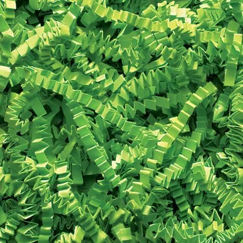 1/2 LB Crinkle Paper Shred, Lime Green