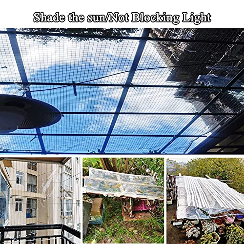 Cubierta de PVC resistente 2x2m transparente para balcón y cenador impermeable 8