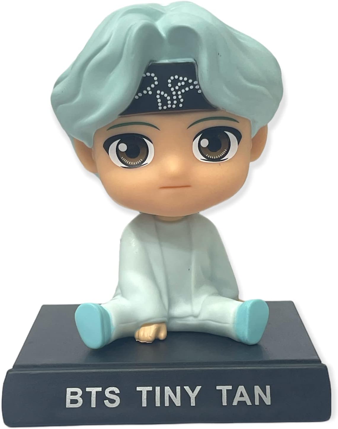 AUGEN Super Hero BTS-Suga Action Figure Limited Edition Bobblehead with Mobile Holder for Car Dashboard, Office Desk & Study Table (Pack of 1)(Plastic)