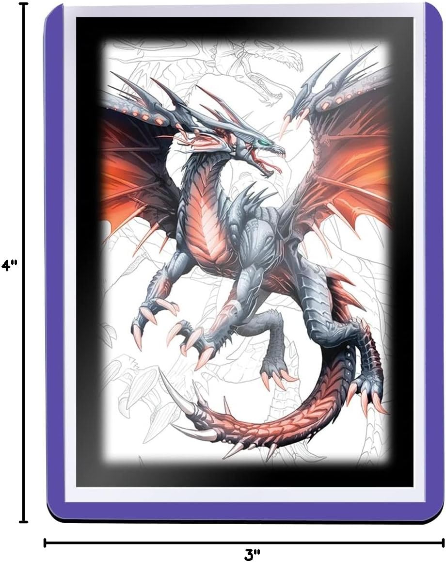 Ultra PRO - 3x4 Purple Border Toploaders 25ct. - Toploaders for Cards with Card Sleeves, Protect Baseball Cards, Sorts Cards & Collectible Trading Cards, Pairs Well with Ultra PRO Card Sleeves