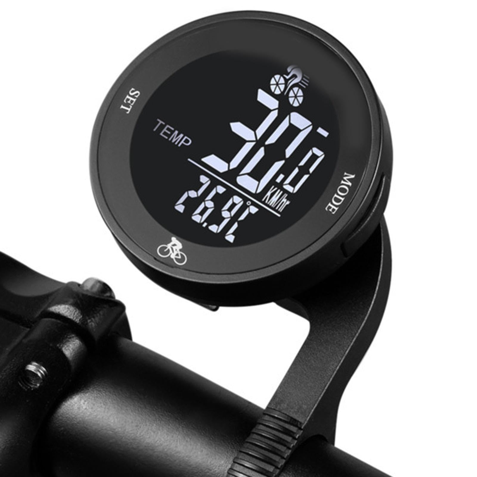 Fahrradcomputer Kabellos, Wasserdicht Radcomputer Fahrradtacho Kabellos, Fahrrad Computer Fahrradtachometer Kilometerzähler Mit LCD Display Und
