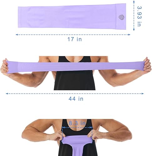 Miniatura 5 de Mangas de brazo para hombres y mujeres, protección solar UV, cubierta de compresión para calentador