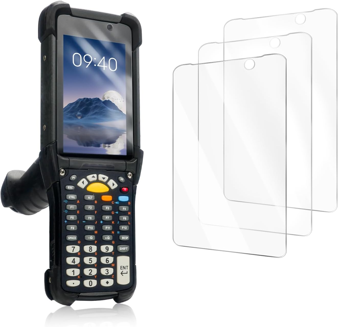 3pcs MC9300 Tempered Glass Screen Protector Replacement for Zebra Symbol MC9300 MC930B-G Handheld Barcode Scanner Mobile Computer,9H Scratch-resistant Clear