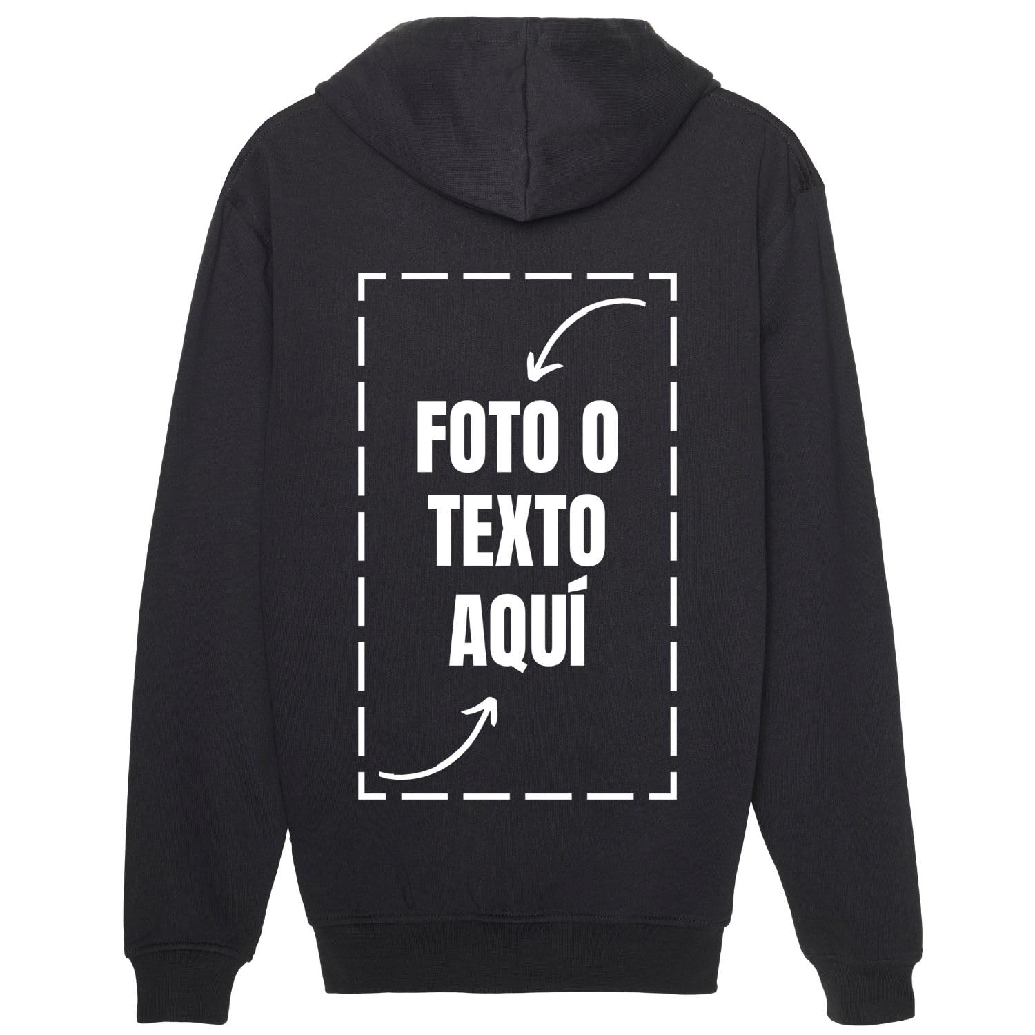 latostadora Sudadera Personalizada Hombre Mujer - Sudaderas Personalizadas Capucha - Sudaderas para Personalizar - Sudadera Personalizable por Delante y Detras - Personalised Hoodie Regalo
