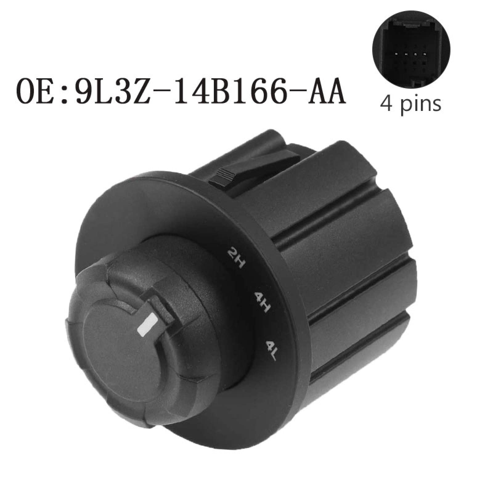 für Ford F150 4X4 4WD 2009-2014, Verteilergetriebe-Armaturenbrettschalter, OEM: 9L3Z14B166AA 9L3Z-14B166-AA