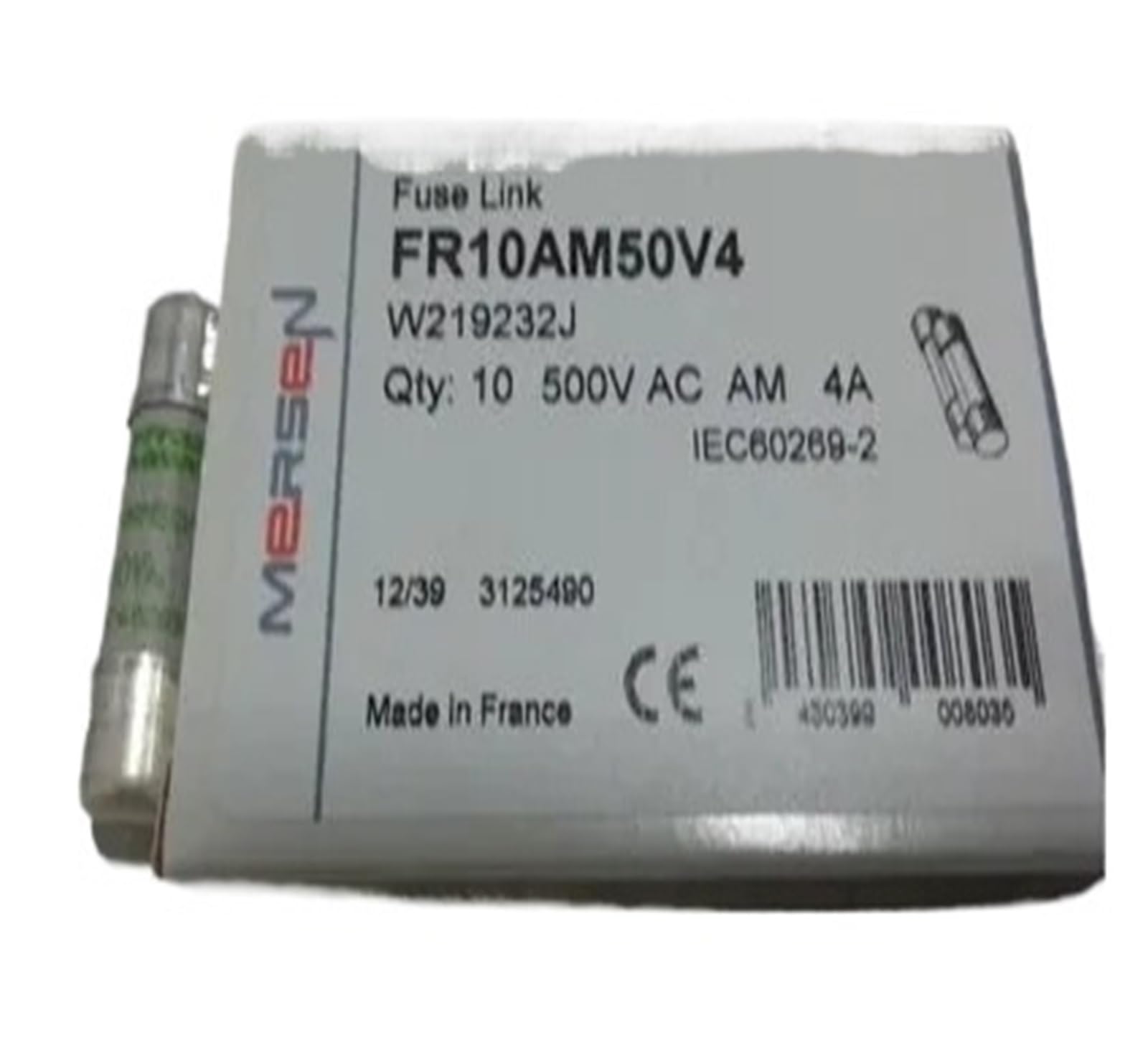 Fusibles FR10AM50V20 am 10x38 pour moteur électrique et tableau de répartition générale