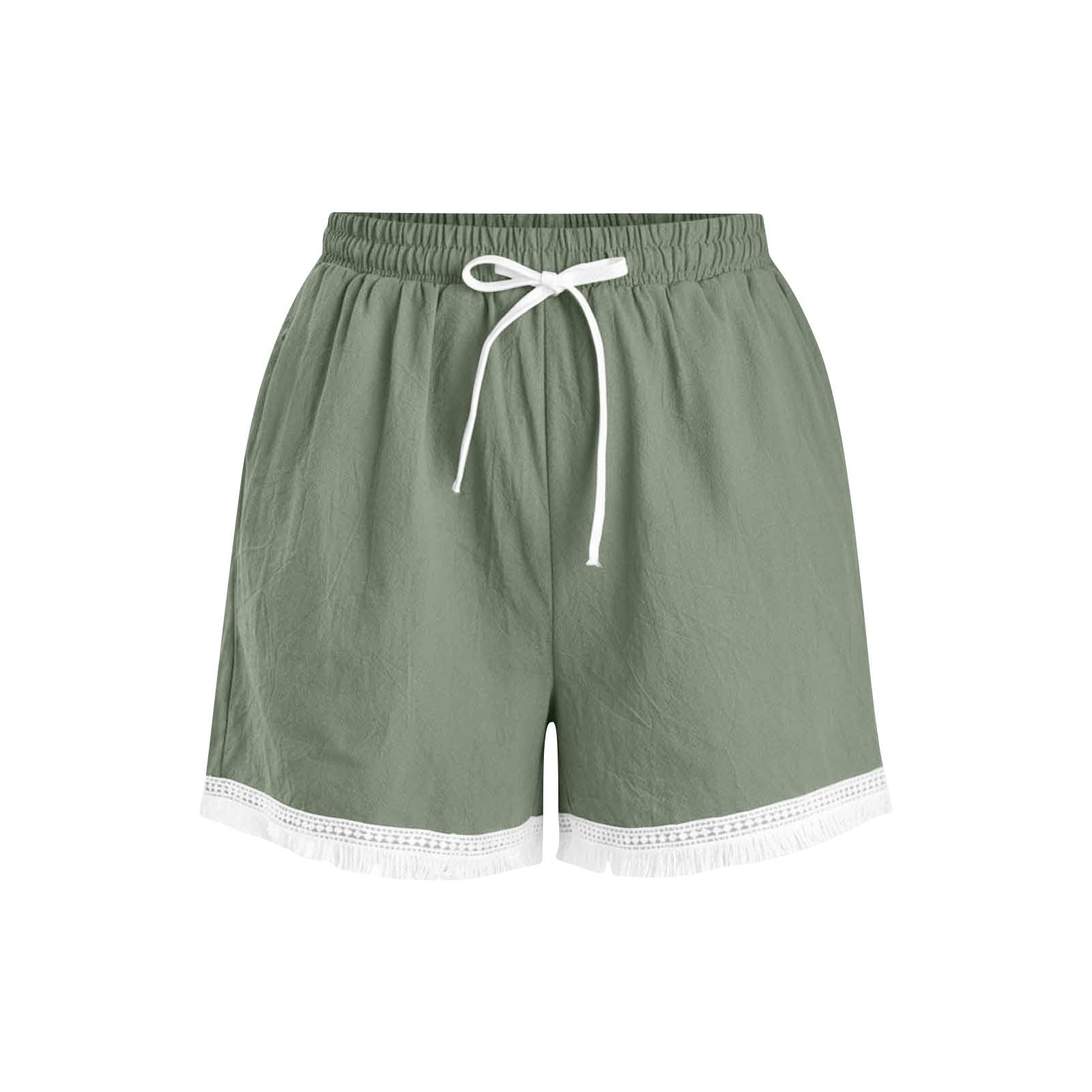 Generisch Bikini pour femme avec short, short d'été décontracté avec taille élastique, short de plage confortable