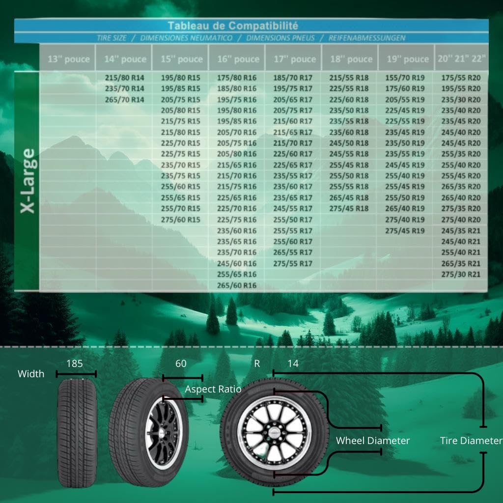 Calze Da Neve Per Auto Rescal - Omologate EN-16662-1 Per Sicurezza Su Neve E Ghiaccio - Foto 11