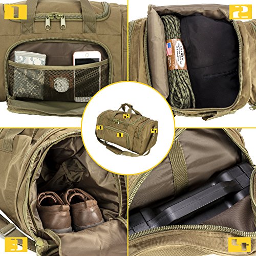 Military Tactical Duffle Bag Gym Bag for Men Travel Sports Bag 24 Inch Small Duffel Bag