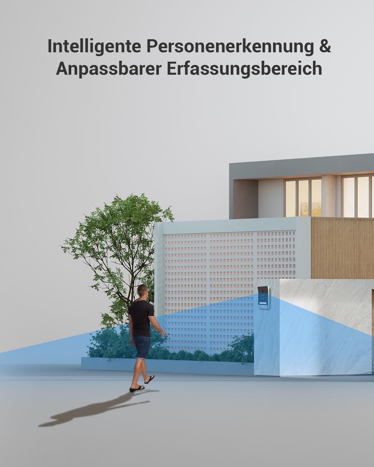 EZVIZ 2K Video Türklingel Kit mit Türsprechanlage & Doppelten 7-Zoll-Farb-Touchscreens, KI Personenerkennung und Zwei-Wege-Audio, Gegensprechanlage mit Türöffner, Dualband-WLAN, HP7 2-Familien-Kit