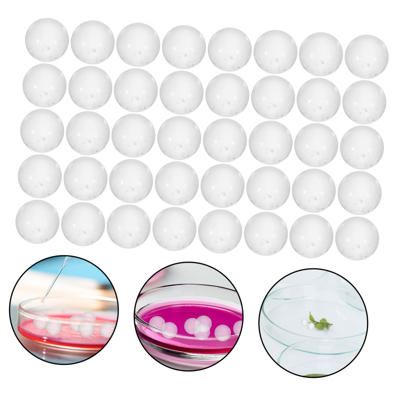 Bolas de Cristal Sólido Transparente de 2mm, 2000 Piezas | Vidrio, Alta Dureza, Formato Portátil, Uso en Laboratorio y Cultivo de Bacterias