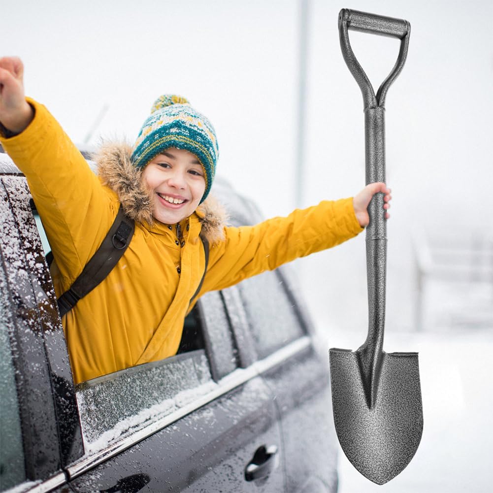 All Metal Shovels for Digging Gardening - 30in Small Shovel Spade with Short D Handle and Steel Blade - Perfect for Camping Planting Overlanding : Patio, Lawn & Garden