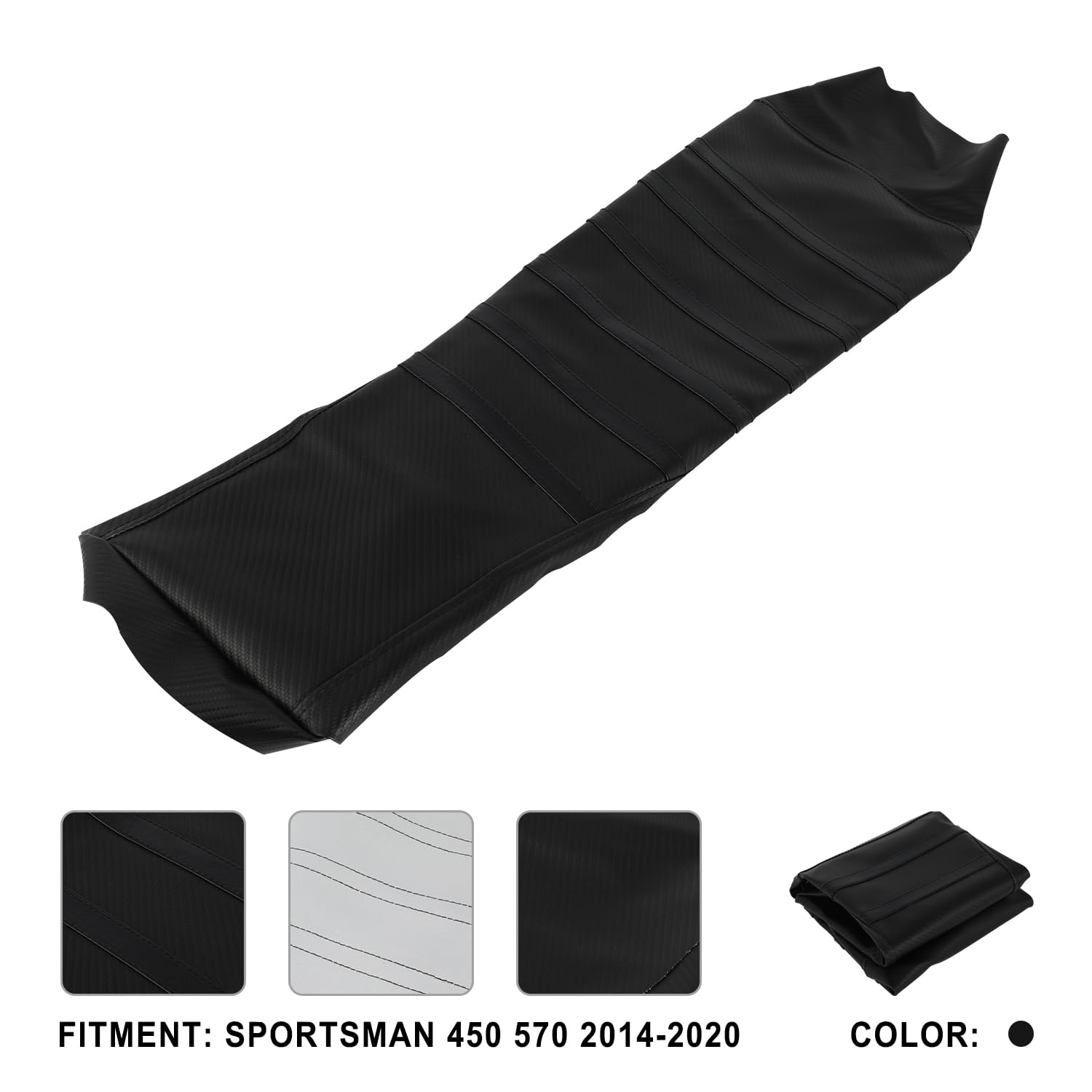 Housse De Siège De Moto pour Sportsman, Protection De Selle De ATV étanche pour Polaris Sportsman 450 570 2014-2020 ATV Quad Noir